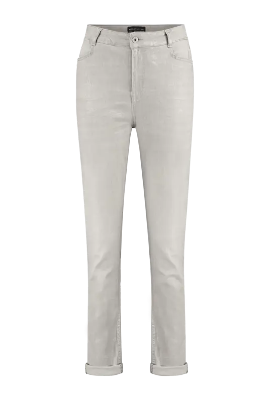 Jeans metallic coating