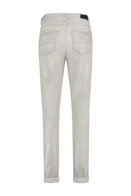 Jeans metallic coating