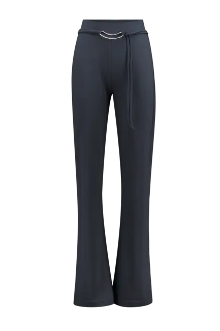 Jersey broek hoge taille