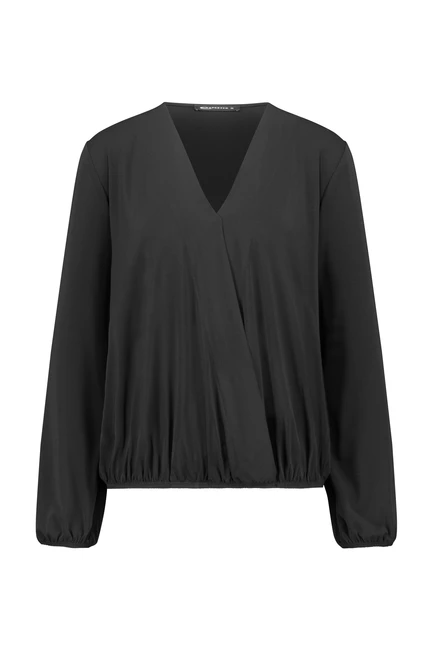 Jersey faux wrap top