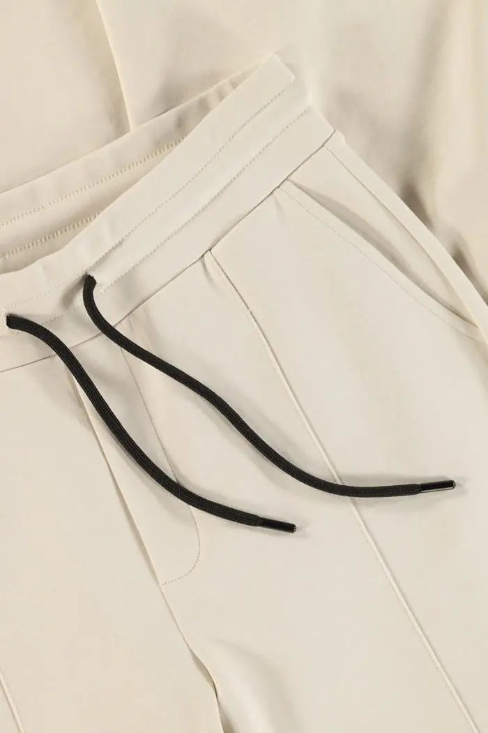 Jersey flared broek