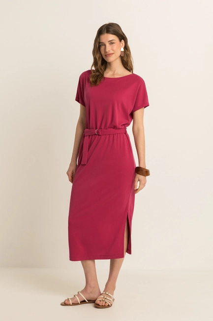 Jersey midi-jurk