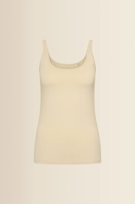 Jersey singlet met ronde hals