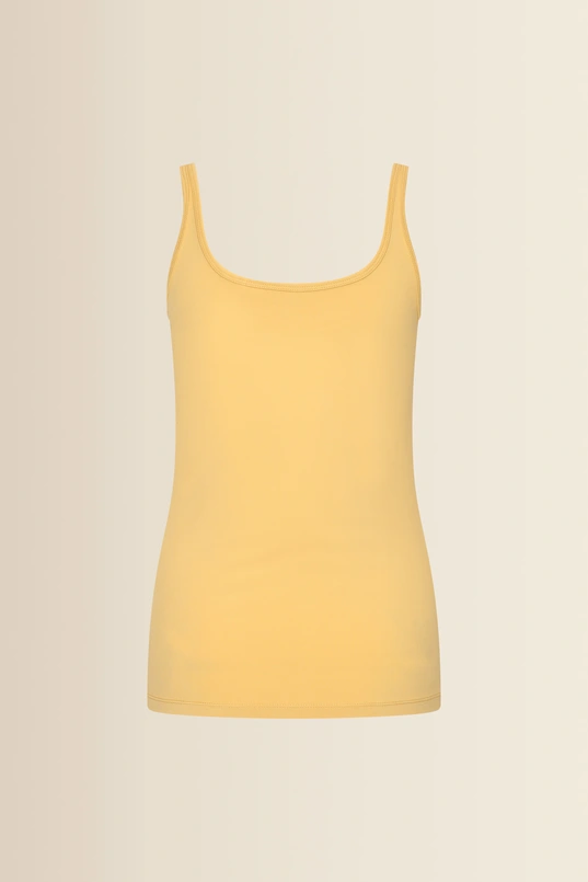 Jersey singlet met ronde hals