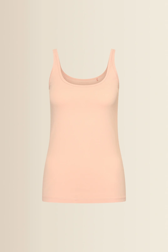 Jersey singlet met ronde hals