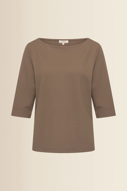 Jersey top met driekwart mouwen