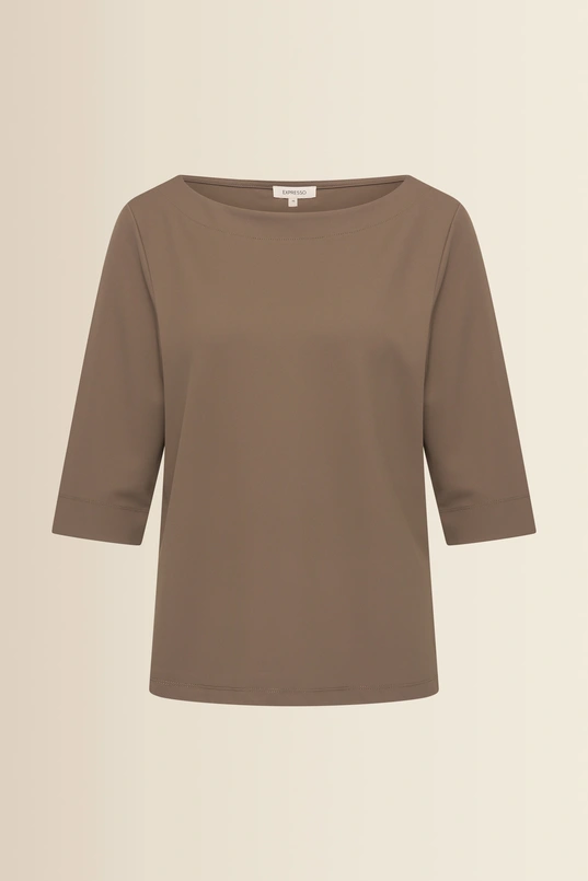 Jersey top met driekwart mouwen