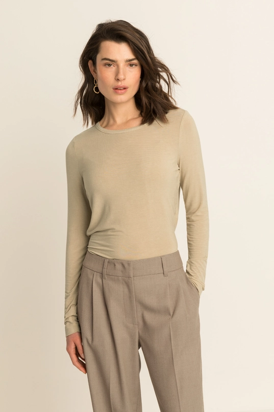 Jersey top met lange mouwen