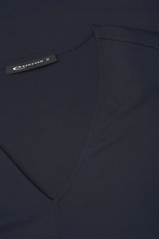 Jersey top met v-hals