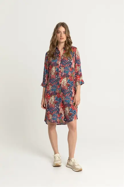 Jurk met bloemprint