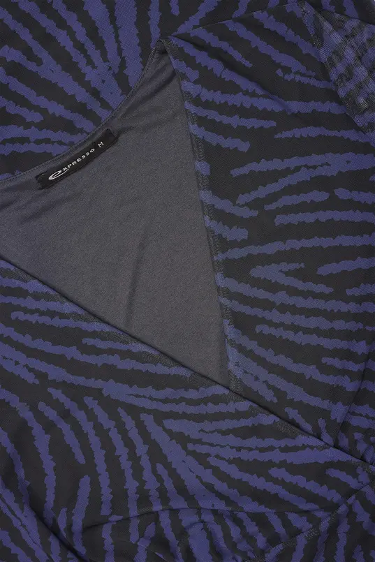 Jurk met mesh print