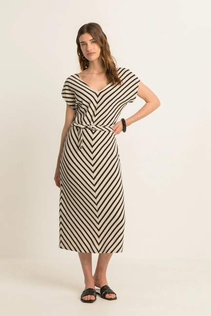 Jurk met V-hals