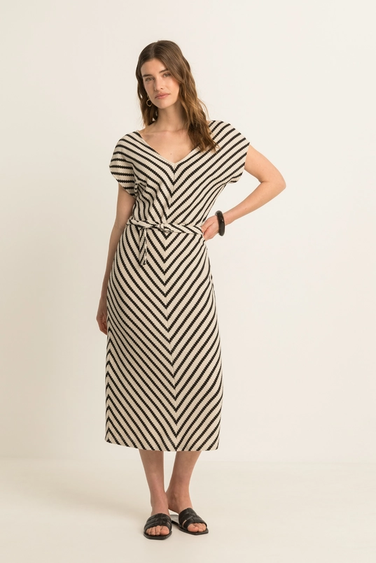 Jurk met V-hals