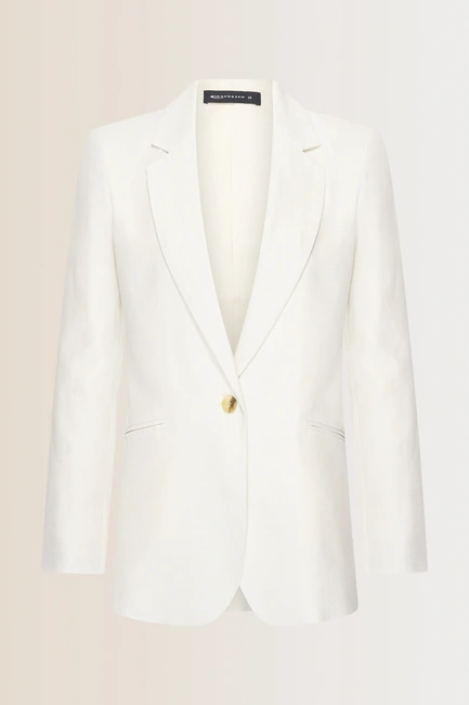 Katoen-linnen blazer