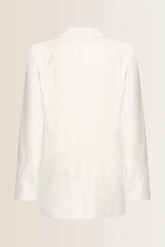 Katoen-linnen blazer