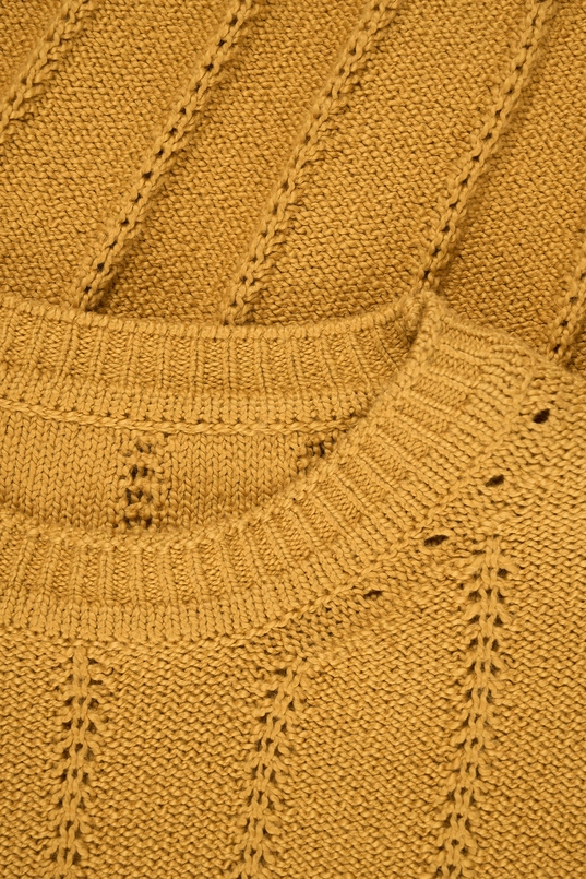 Katoenen trui met ajourdetails