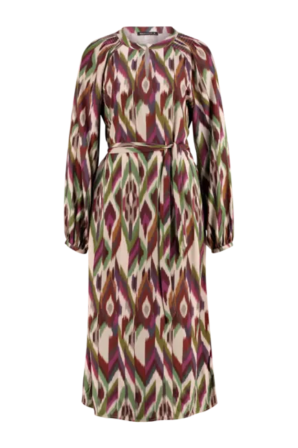 Kleedje met Ikat print
