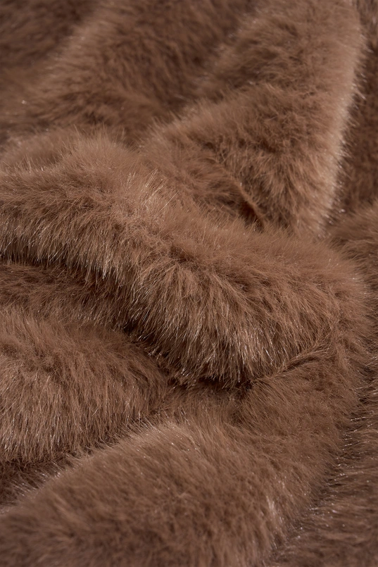 Kort faux fur jack