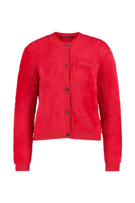 Kort fluffy cardigan