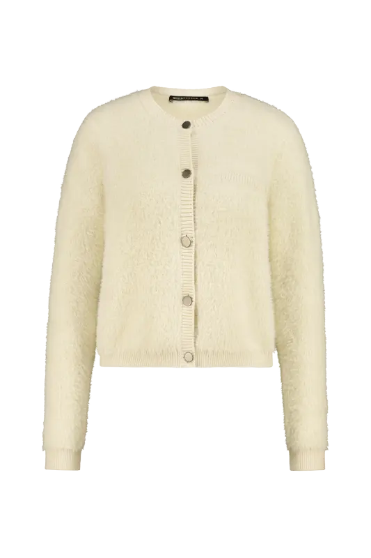 Kort fluffy cardigan