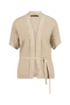 Korte cardigan met ceintuur
