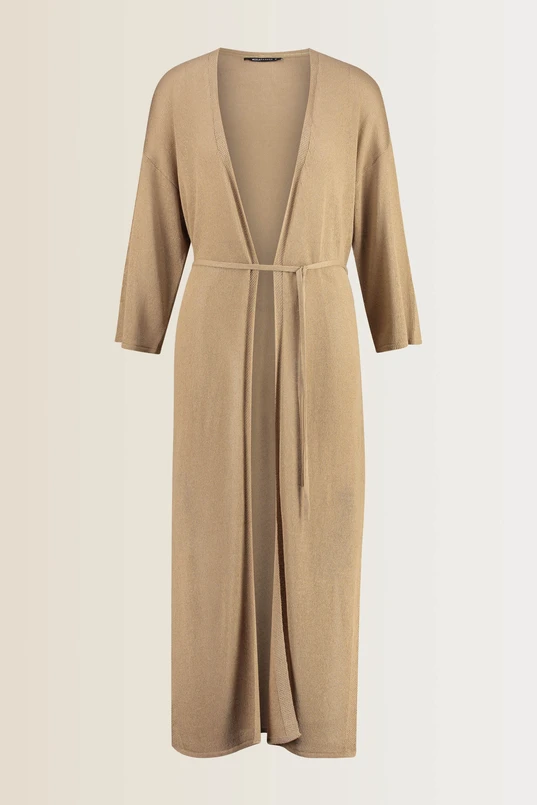 Lange cardigan linnenmix