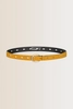 Leren riem met druppelperforaties