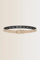 Leren riem met druppelperforaties
