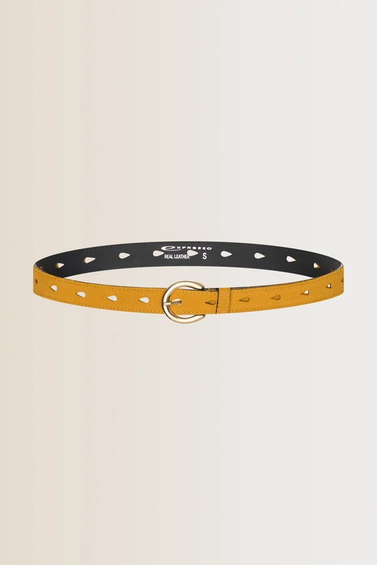 Leren riem met druppelperforaties
