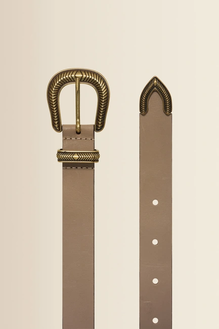 Leren western riem