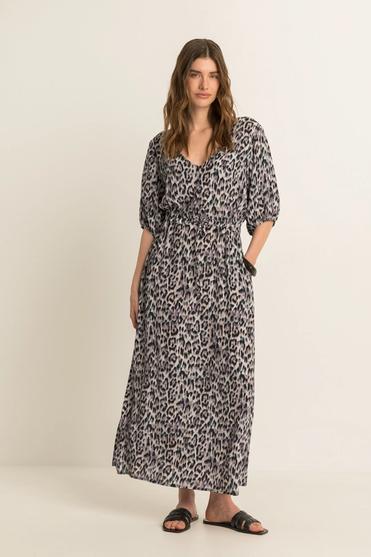 Maxi jurk met all-over print