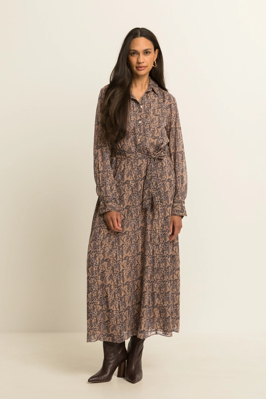 Maxi-jurk met botanische print