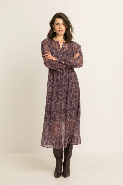Maxi-jurk met paisleydessin