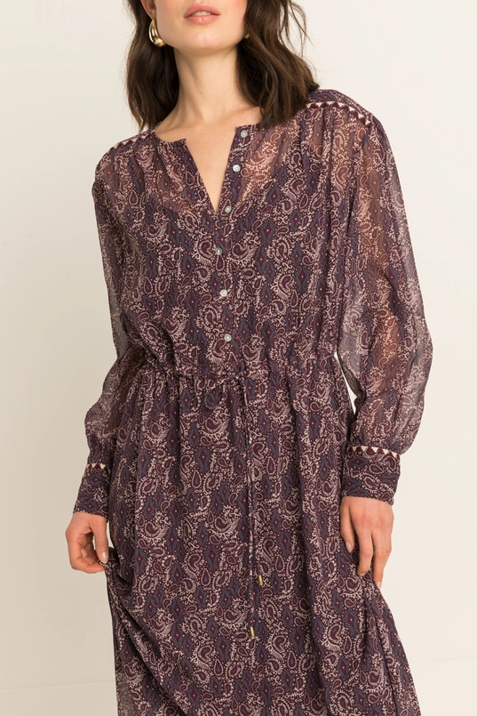 Maxi-jurk met paisleydessin