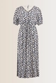 Maxi jurk met print