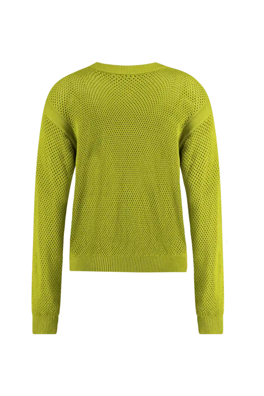 Mesh cardigan met rits