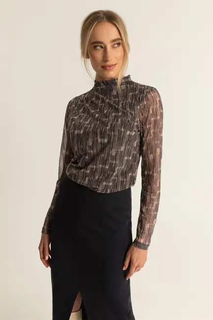 Mesh top met print