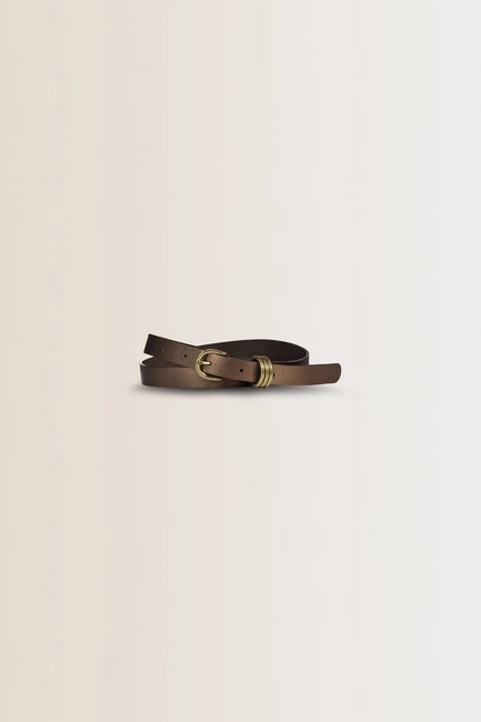 Metallic leren riem