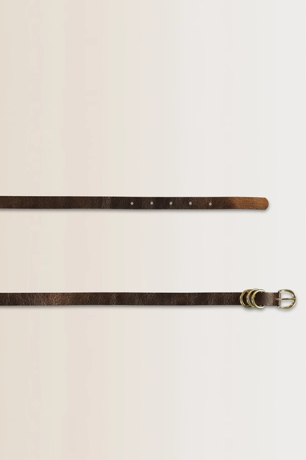 Metallic leren riem