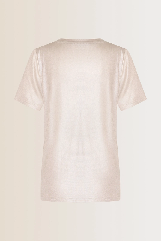 Metallic-look T-shirt