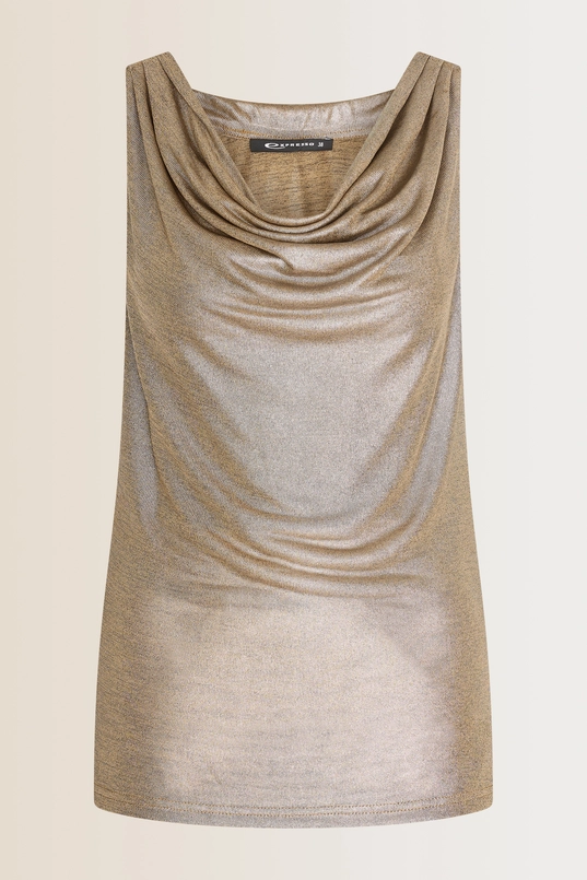 Metallic-look top