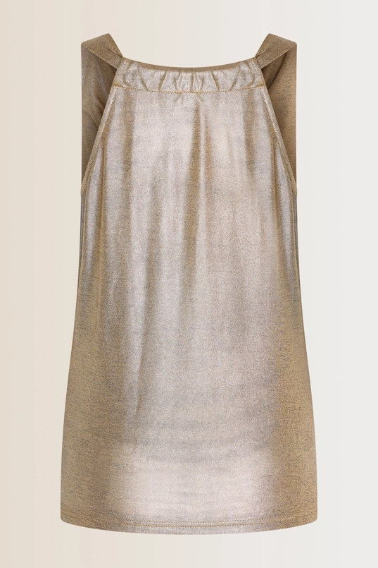 Metallic-look top