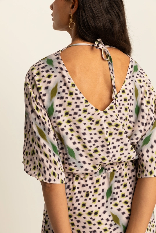 Midi-jurk met print