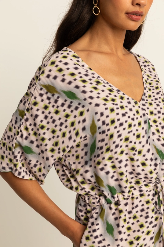 Midi-jurk met print