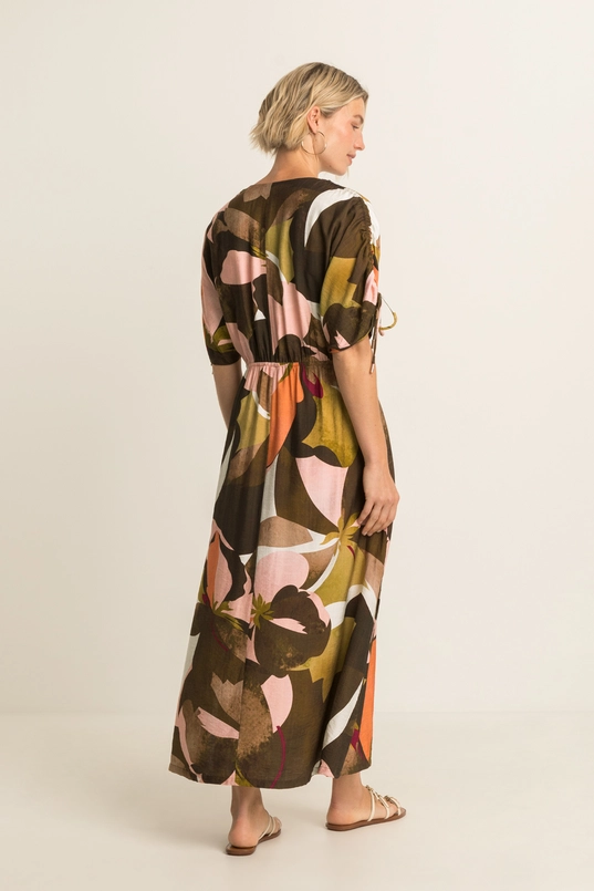 Midi-jurk met print