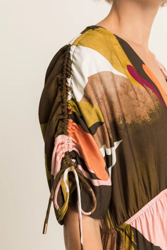 Midi-jurk met print