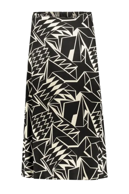 Midi-rok grafische print