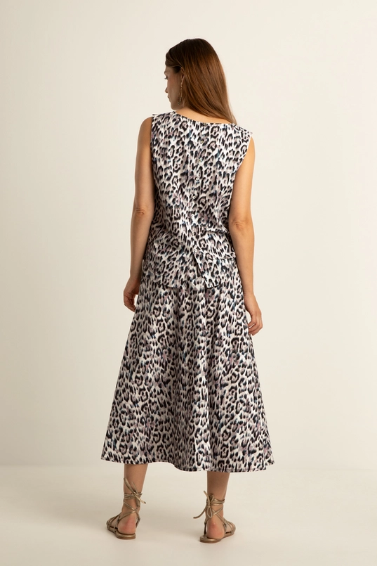 Midi rok met print