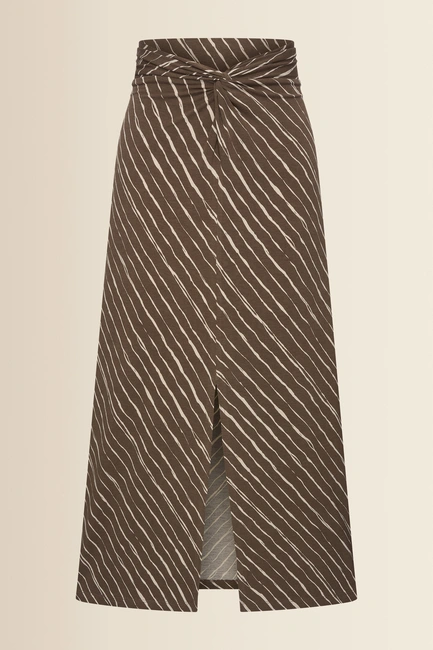 Midi-rok met split