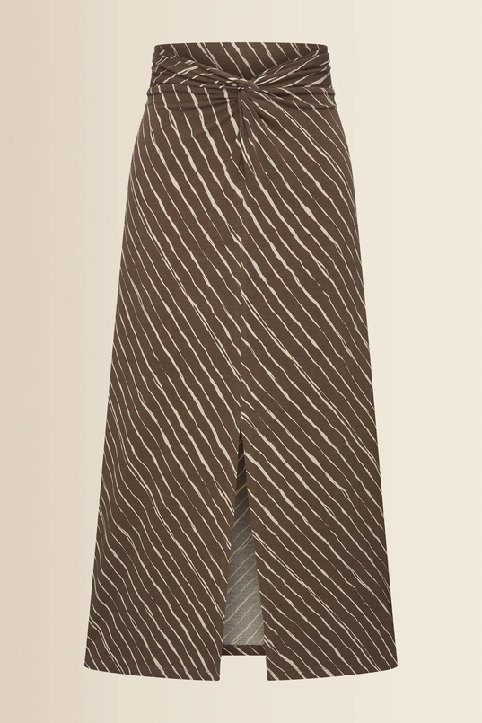 Midi-rok met split